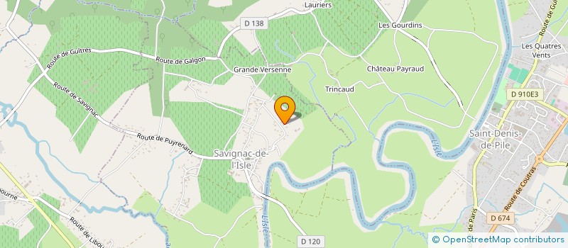 localisation de l'entreprise SCI CARNOT  SAVIGNAC DE L'ISLE