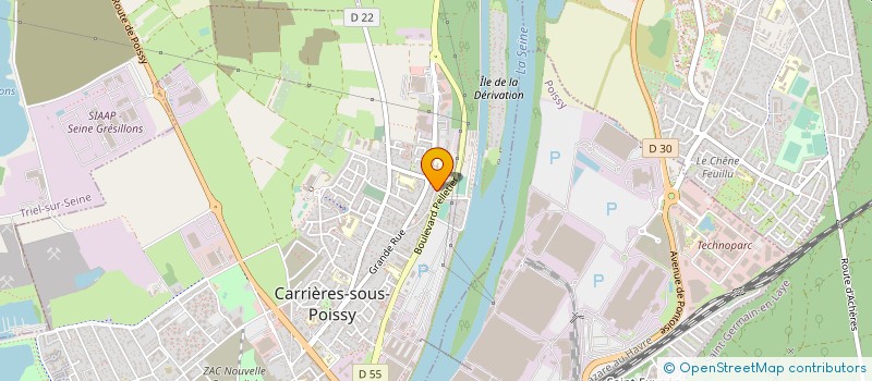 localisation de l'entreprise SCI CARNOT  CARRIERES-SOUS-POISSY