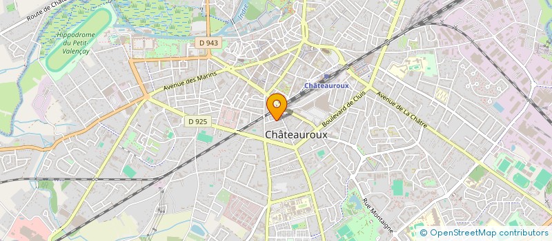 localisation de l'entreprise SCI CARNOT  CHATEAUROUX