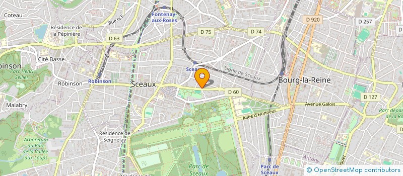 localisation de l'entreprise SCI CARNOT à SCEAUX
