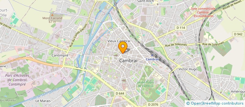 localisation de l'entreprise SCI CARNOT à CAMBRAI