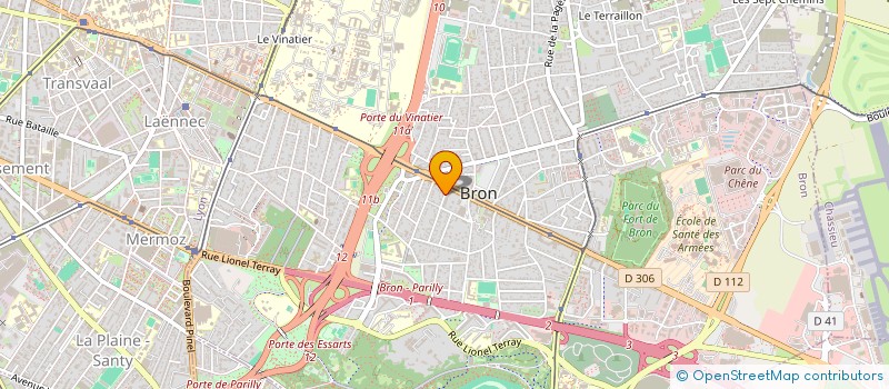 localisation de l'entreprise SCI CARNOT  BRON