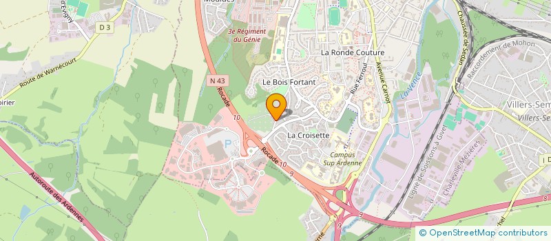 localisation de l'entreprise SCI CARNOT à CHARLEVILLE-MEZIERES