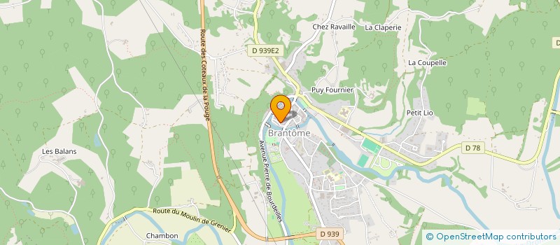 localisation de l'entreprise SCI CARNOT à BRANTOME EN PERIGORD