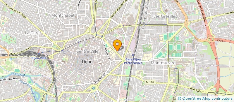 localisation de l'entreprise SCI CARNOT à DIJON