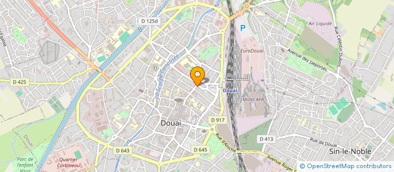 localisation de l'entreprise SCI CARNOT à DOUAI