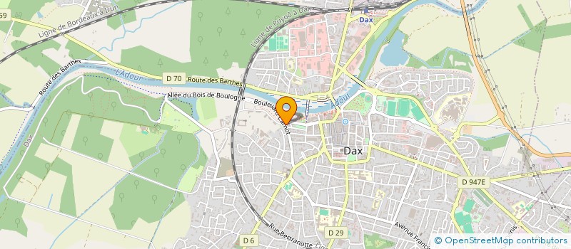 localisation de l'entreprise SCI CARNOT à DAX