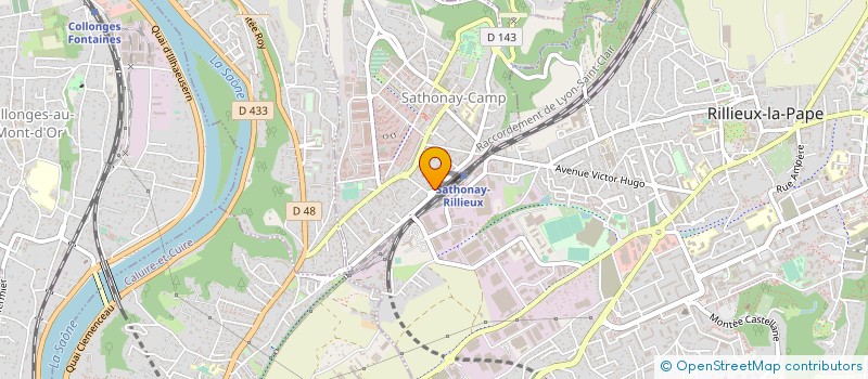 localisation de l'entreprise SCI CARNOT  SATHONAY-CAMP