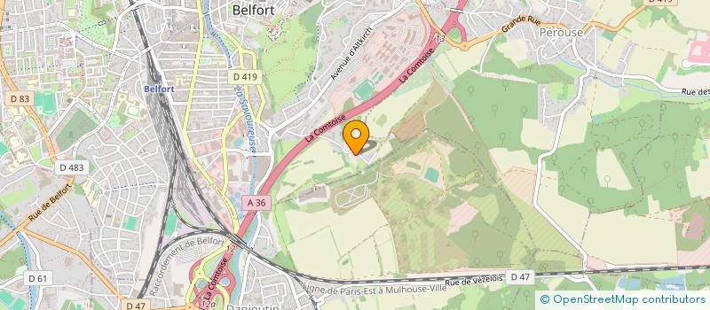 localisation de l'entreprise SCI CARNOT 45 à BELFORT