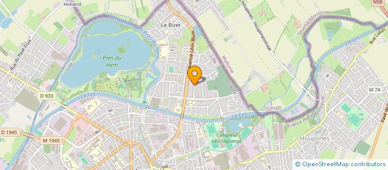 localisation de l'entreprise SCI CARNOT  ARMENTIERES