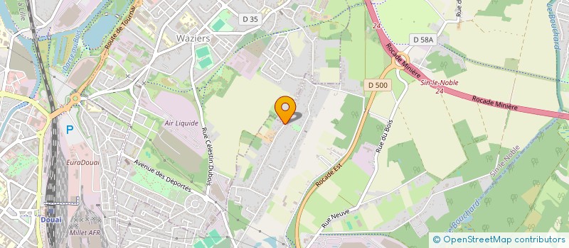 localisation de l'entreprise SCI CARNOT  WAZIERS