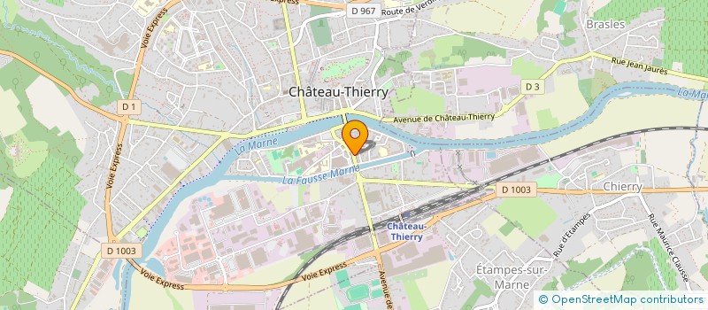 localisation de l'entreprise SCI CARNOT 60 à CHATEAU-THIERRY
