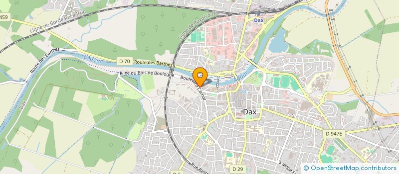 localisation de l'entreprise SCI CARNOT à DAX