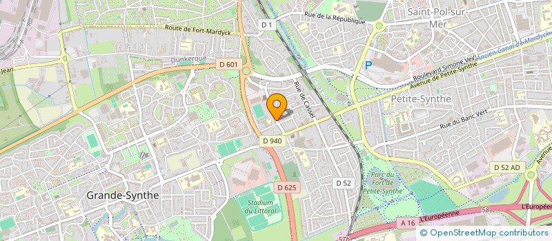 localisation de l'entreprise SCI CARNOT à DUNKERQUE