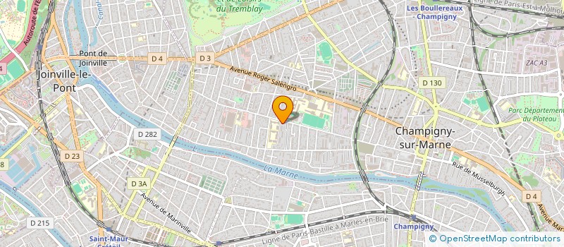 localisation de l'entreprise SCI CARNOT  CHAMPIGNY-SUR-MARNE