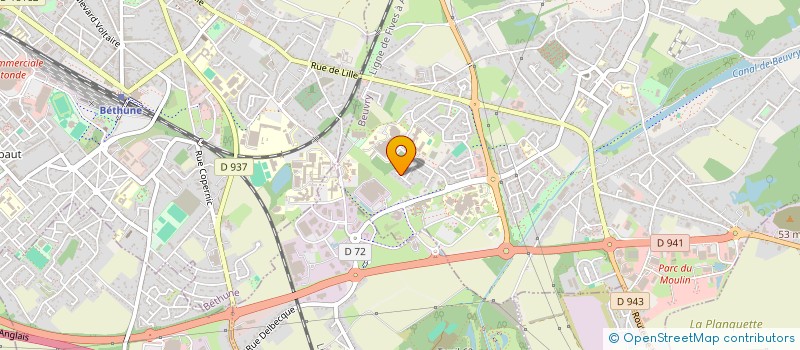 localisation de l'entreprise SCI CARNOT  BEUVRY