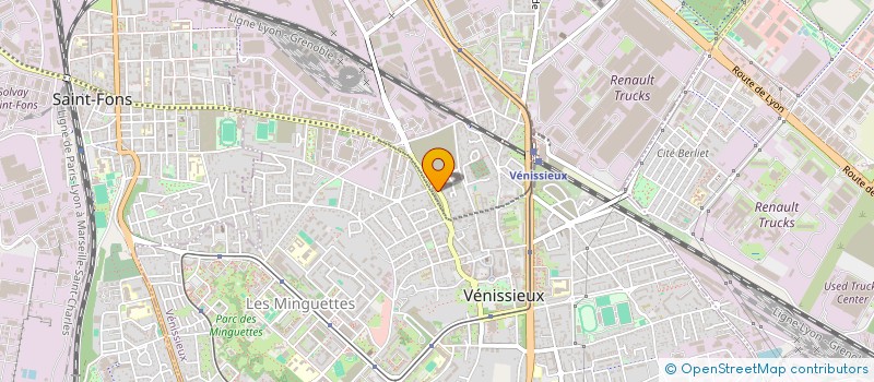 localisation de l'entreprise SCI CARNOT  VENISSIEUX
