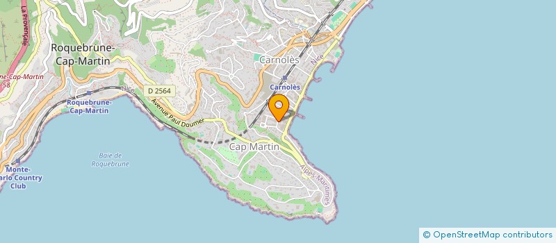 localisation de l'entreprise SCI CARNOT CORDERIE à ROQUEBRUNE-CAP-MARTIN
