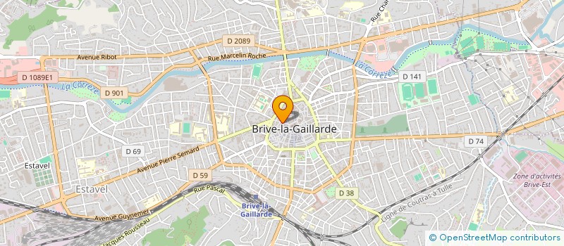 localisation de l'entreprise SCI CARNOT JAUBERTIE  BRIVE-LA-GAILLARDE