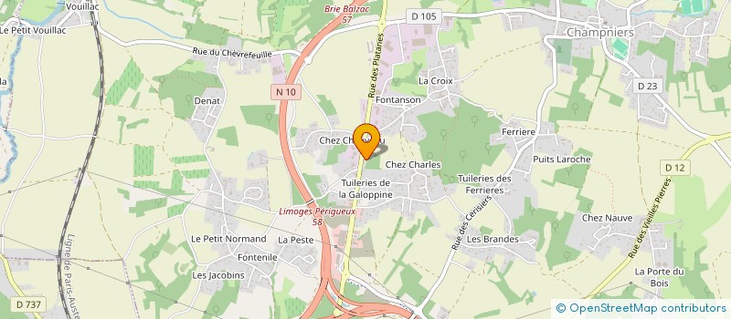 localisation de l'entreprise SCI CARNOT MONTBRON à CHAMPNIERS