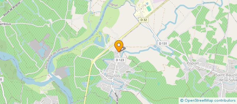 localisation de l'entreprise SCI CARNOT-POUZOLS  POUZOLS