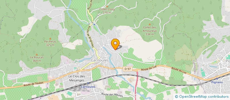 localisation de l'entreprise SCI CARNOULES BALZER  CARNOULES