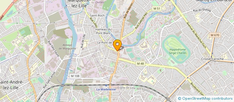 localisation de l'entreprise SCI CARO à MARCQ-EN-BARŒUL