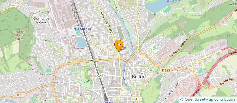 localisation de l'entreprise SCI CARO à BELFORT