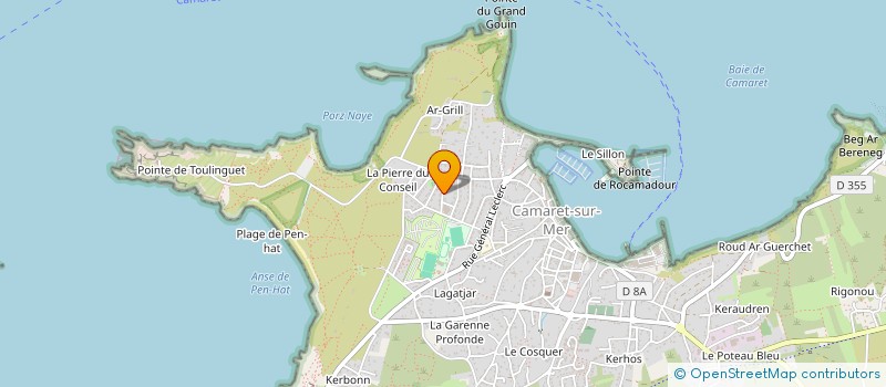 localisation de l'entreprise SCI CARO  CAMARET-SUR-MER