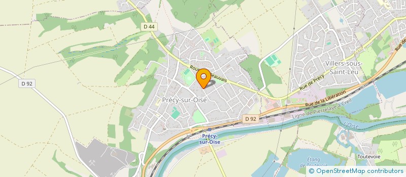 localisation de l'entreprise SCI CARO  PRECY-SUR-OISE