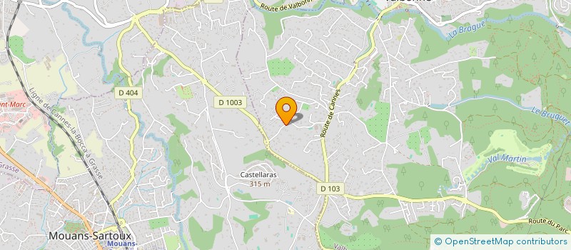 localisation de l'entreprise SCI CARO  VALBONNE