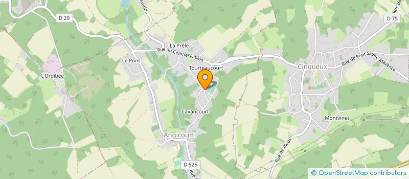 localisation de l'entreprise SCI CARO IMMO  ANGICOURT