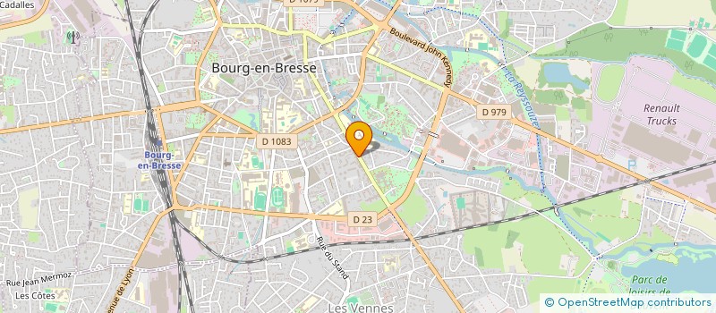 localisation de l'entreprise SCI CARO-INVEST à BOURG-EN-BRESSE
