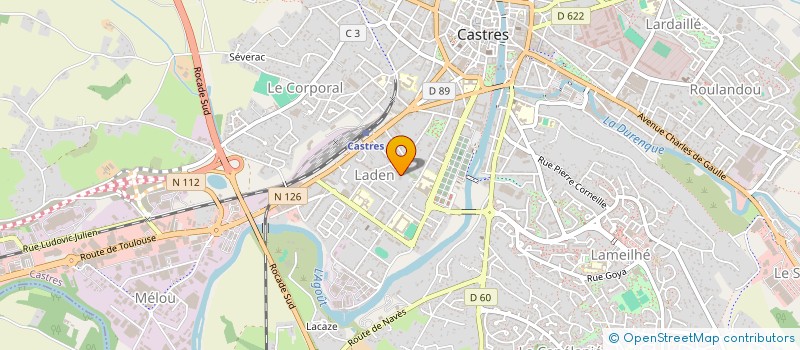 localisation de l'entreprise SCI CAROCLA  CASTRES