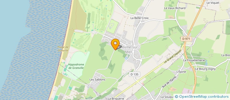 localisation de l'entreprise SCI CARODAN  BREVILLE-SUR-MER