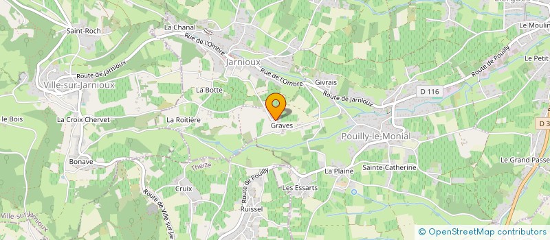 localisation de l'entreprise SCI CARODI à PORTE-DES-PIERRES-DOREES