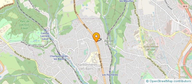 localisation de l'entreprise SCI CARODORO  CHARBONNIERES-LES-BAINS