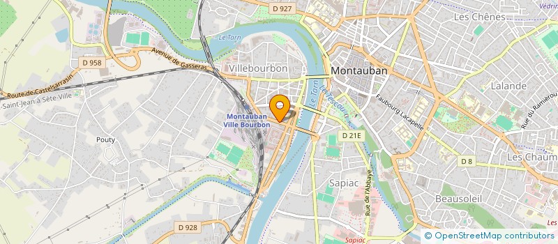 localisation de l'entreprise SCI CAROFAB  MONTAUBAN