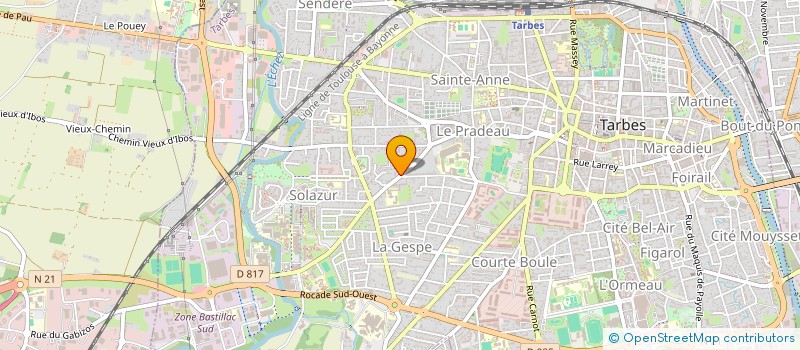 localisation de l'entreprise SCI CAROFAB65  TARBES