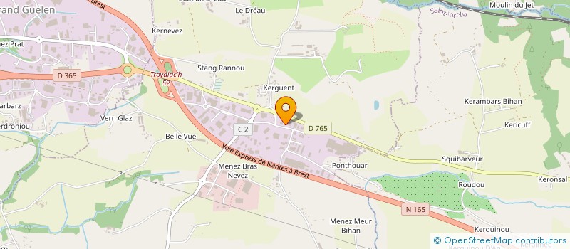 localisation de l'entreprise SCI CAROFF  SAINT-EVARZEC