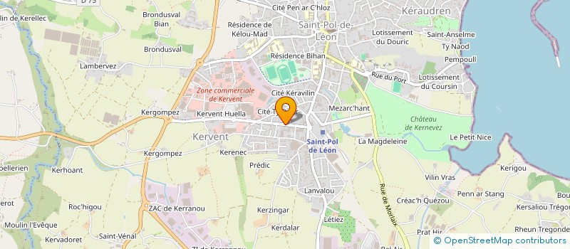 localisation de l'entreprise SCI CAROFF P.L  SAINT-POL-DE-LEON