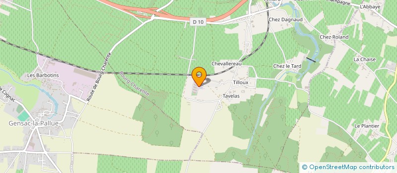 localisation de l'entreprise SCI CAROFF-ROUSSEAU  BOURG-CHARENTE