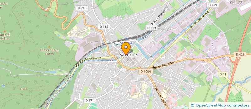 localisation de l'entreprise SCI CAROJAC  SAVERNE