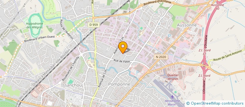 localisation de l'entreprise SCI CAROJEA  MONTAUBAN