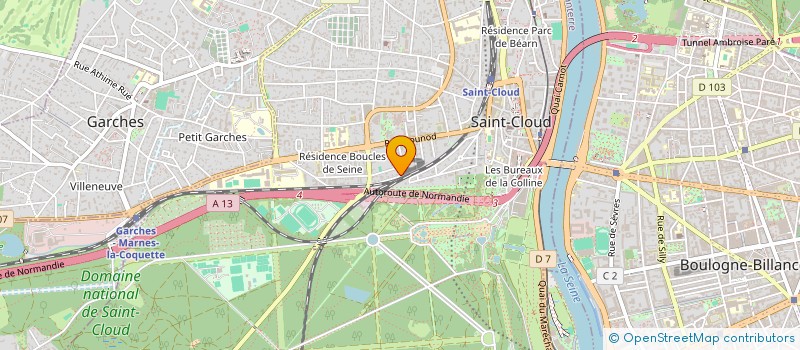 localisation de l'entreprise SCI CAROL 2 à SAINT-CLOUD