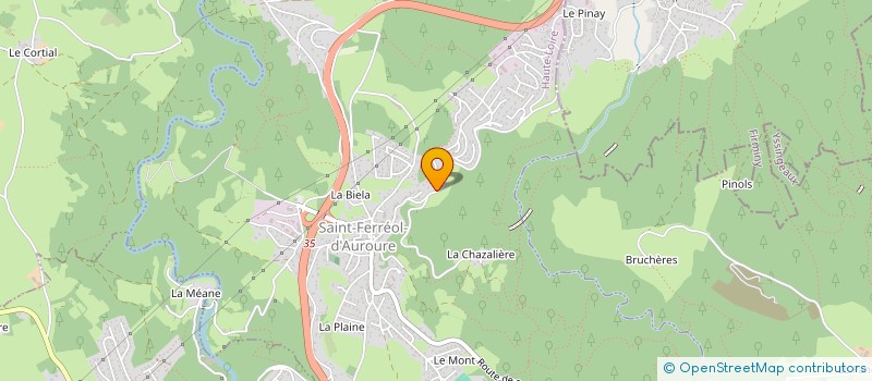 localisation de l'entreprise SCI CAROL'INE  SAINT-FERREOL-D'AUROURE