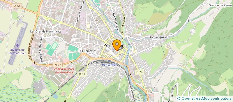 localisation de l'entreprise SCI CAROLANNE  PONTARLIER