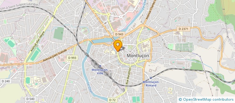 localisation de l'entreprise SCI CAROLAUR à MONTLUCON