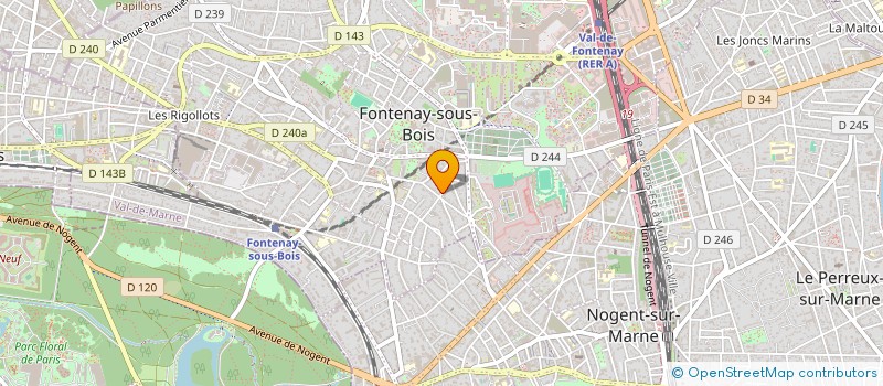 localisation de l'entreprise SCI CAROLE à FONTENAY-SOUS-BOIS