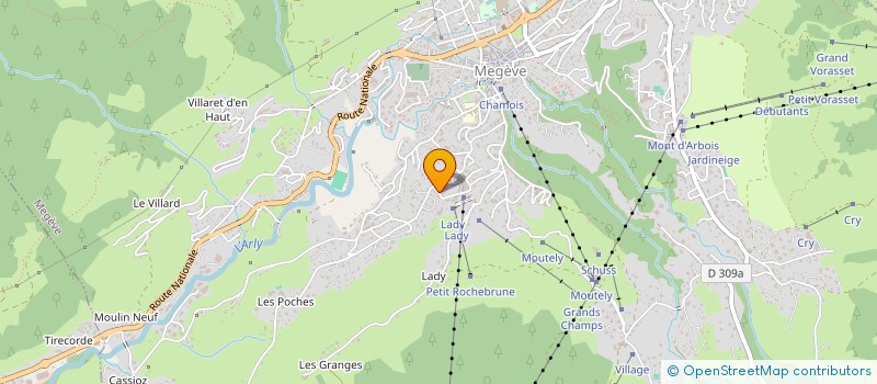 localisation de l'entreprise SCI CAROLE  PRAZ-SUR-ARLY